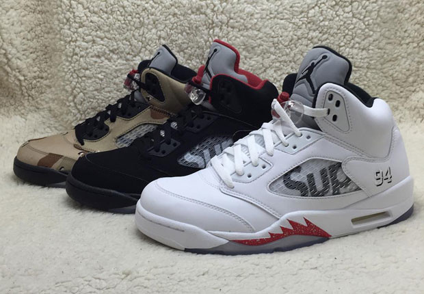 The Supreme x Air Jordan 5's Won't Release In-Store at Supreme 