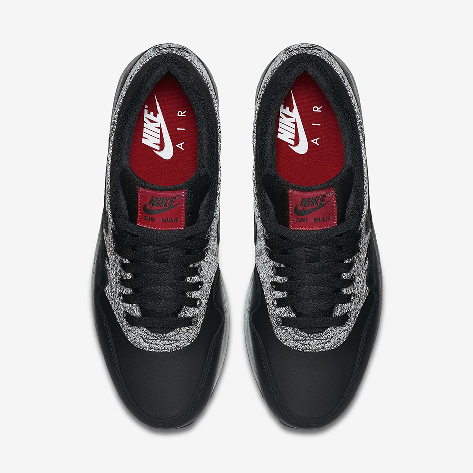 Nike Air Max 1 Essential 537383 065 Black Cool Grey University Red 4