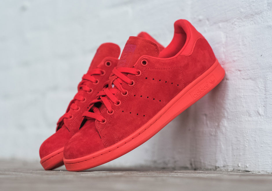 stan smith suede red