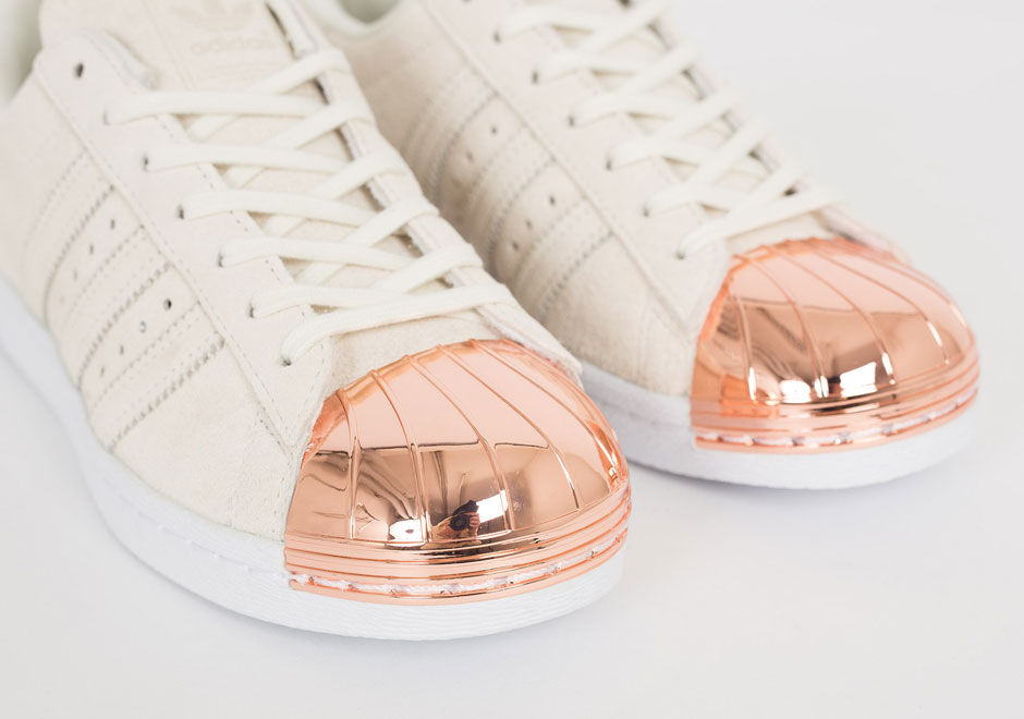 Superstar rose shop gold metal toe