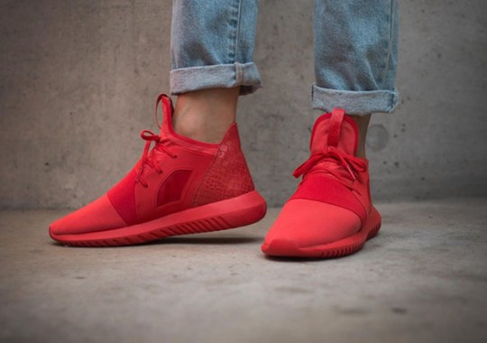 A Defiant Red On The Newest adidas Tubular Model