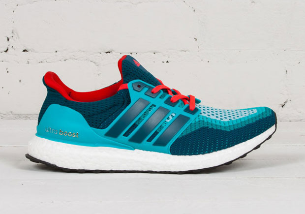 adidas Ultra Boost In Teal And Red