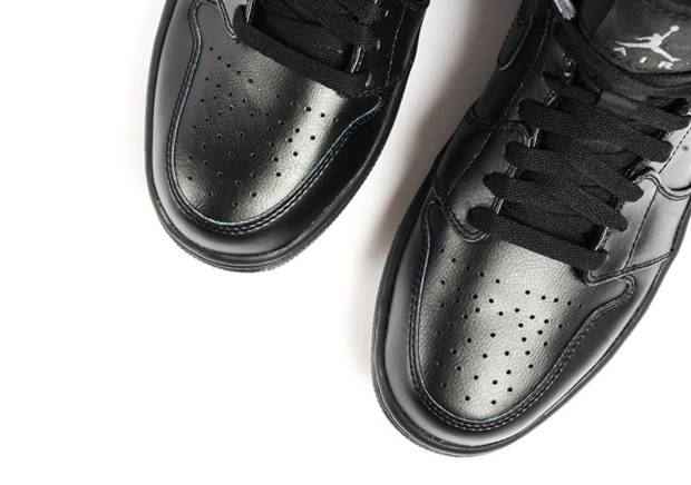 Air Jordan 1 Mid In Black/Grey Hits Stores - SneakerNews.com