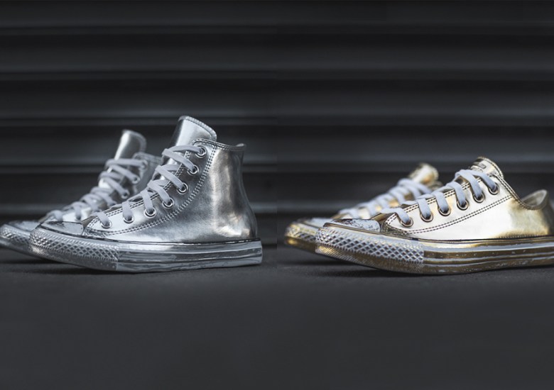The Converse Chuck Taylor Brings Metallic Gold And Silver
