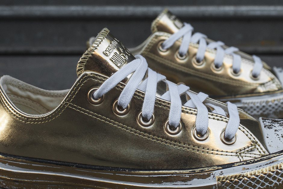 Gold and silver clearance converse