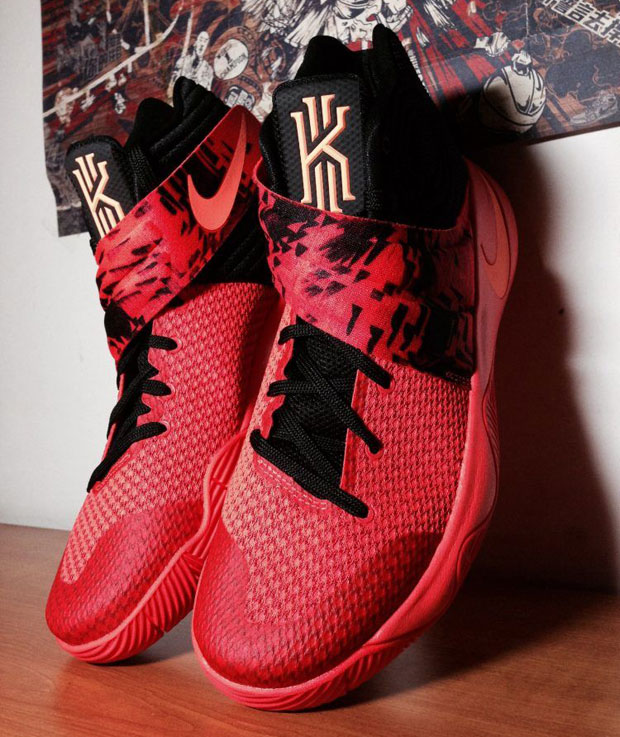 kyrie irving 2 shoes black and red