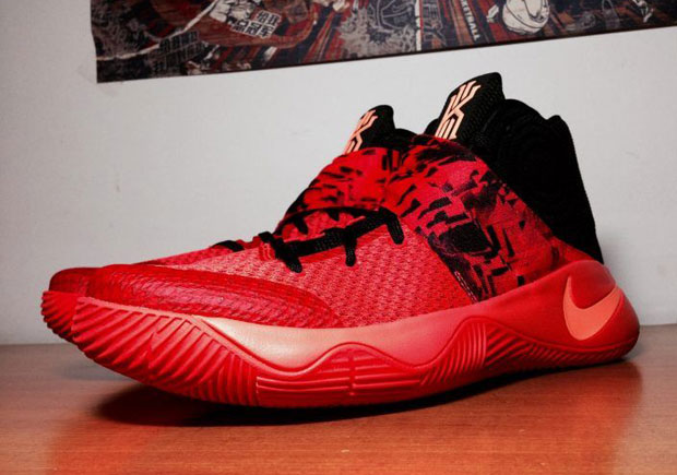 kyrie 2 shoes black and red