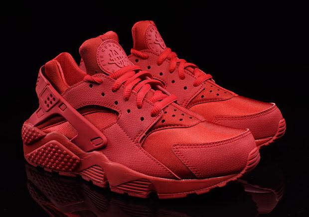All-Red Nike Air Huaraches Are Here