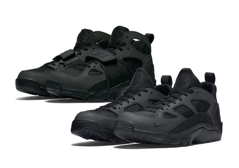 Two “Blackout” Options For Nike Trainer Huarache Fans