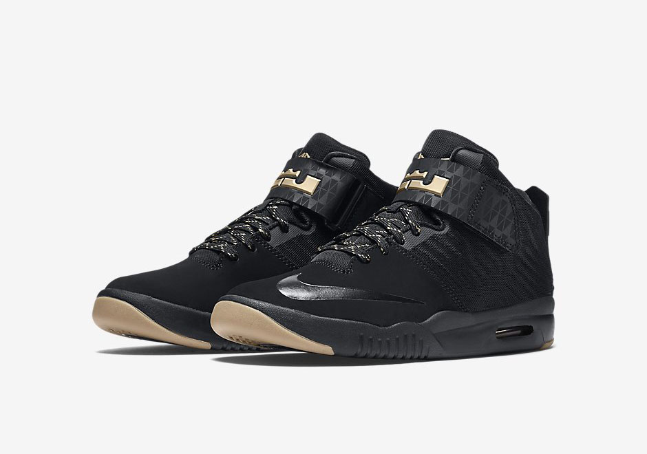 nike lebron black and gold