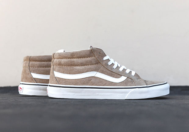 The Vans SK8-Mid Drops the Top On the Iconic Sk8-Hi In Two Clean ...