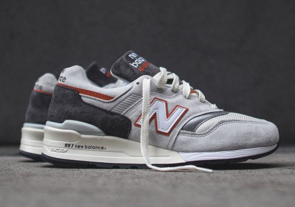 New Balance 997 In Grey And Orange - SneakerNews.com