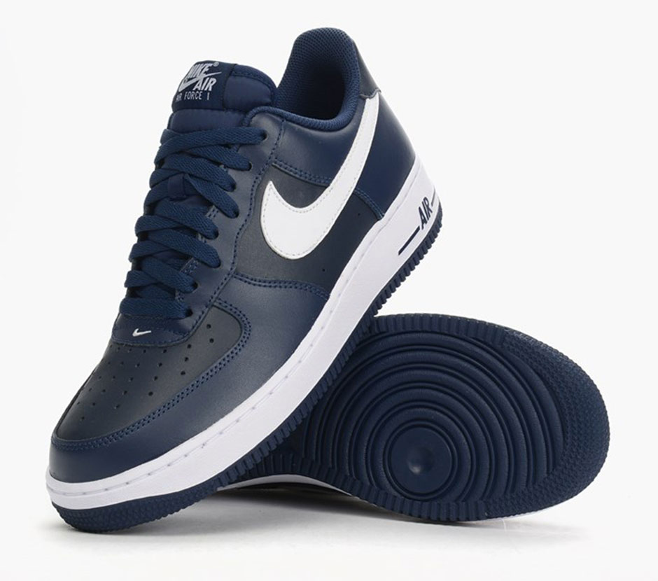 navy blue air force ones low