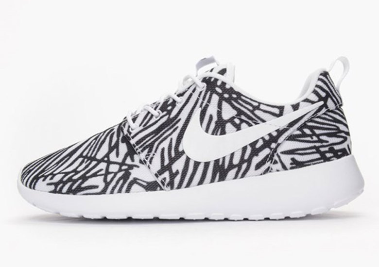 Wild Prints Matched With Black And White For The Nike Roshe Run