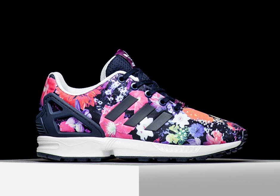 Adidas Is Bringing Floral Prints Back With The Zx Flux Sneakernews Com