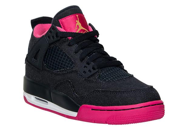 Jordan 4 clearance black pink