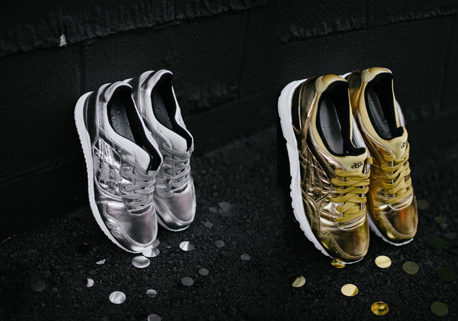 silver and gold sneakers