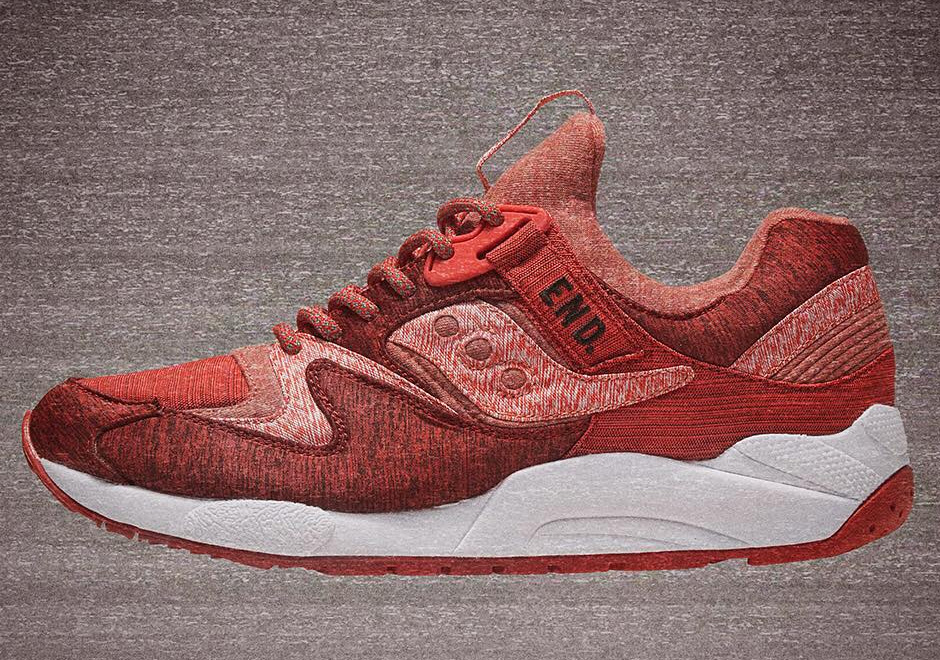 End Saucony Grid 9000 Red Noise 3