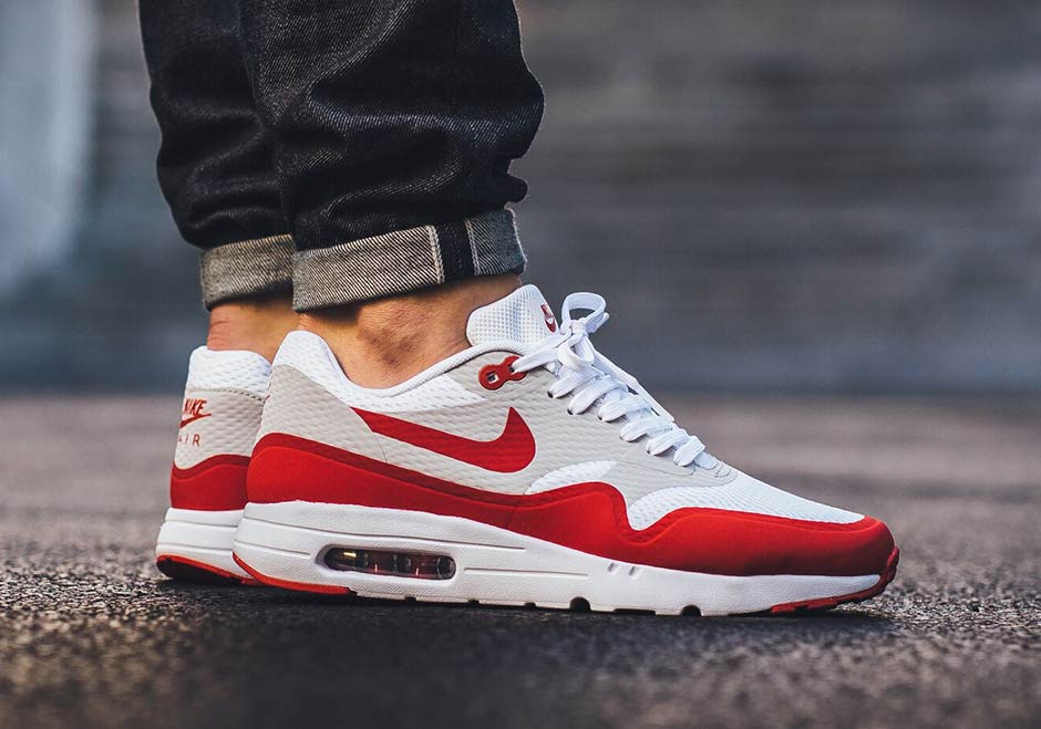 nike air max 1 red and white