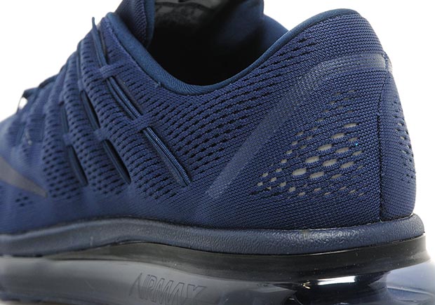 nike air max 2015 dark obsidian and blue running shoes