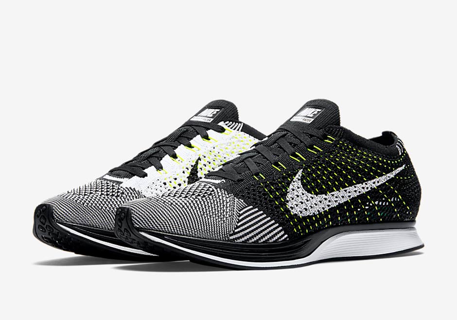 The Nike Flyknit Racer In Black, White, And Volt Has A Release Date
