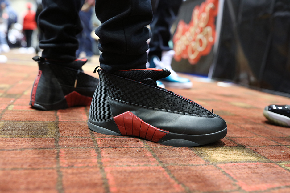 retro 15 on feet