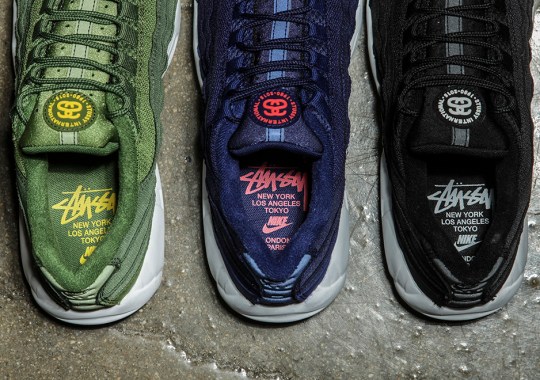 A Detailed Look At The Stussy x Nike Air Max 95 Collection