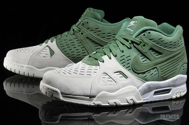 Nike Air Trainer III 3 LE Treeline Mens Size 8 Green White Bo Jackson  815758-300