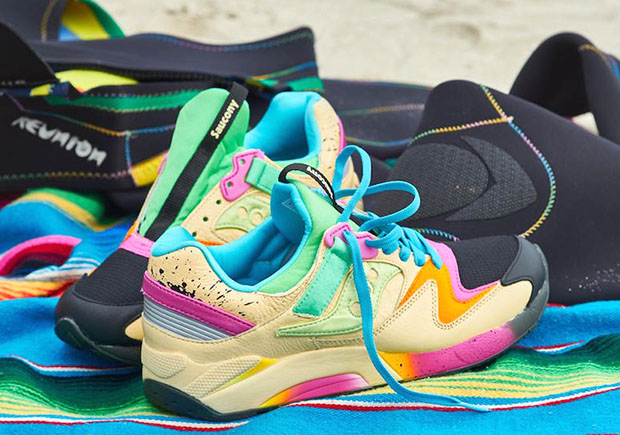 Surfing Style Inspired This Colorful Saucony Grid 9000 By Shoe Gallery