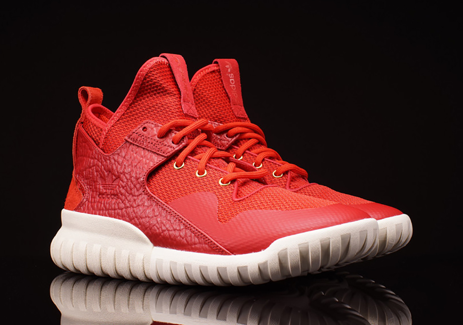 Adidas Tubular Chinese New Year Collection Red Gold 06