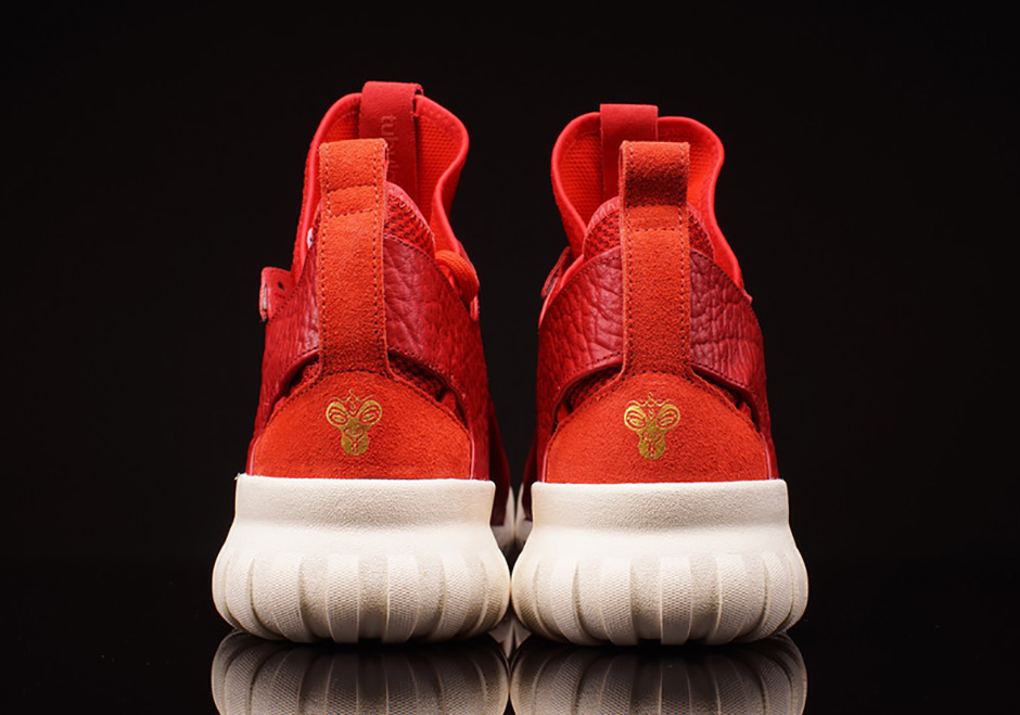 Adidas Tubular Chinese New Year Collection Red Gold 07