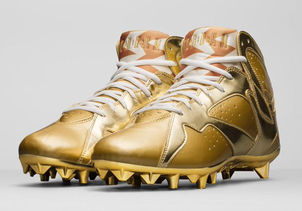 Charles Woodson Gold Jordan Cleats For 