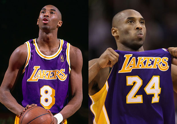 all of kobe bryant's jersey numbers