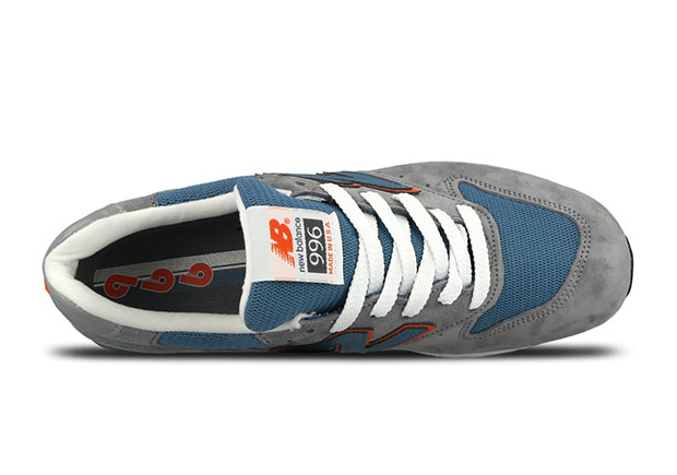 new balance 996 combines grey suede with the knicks