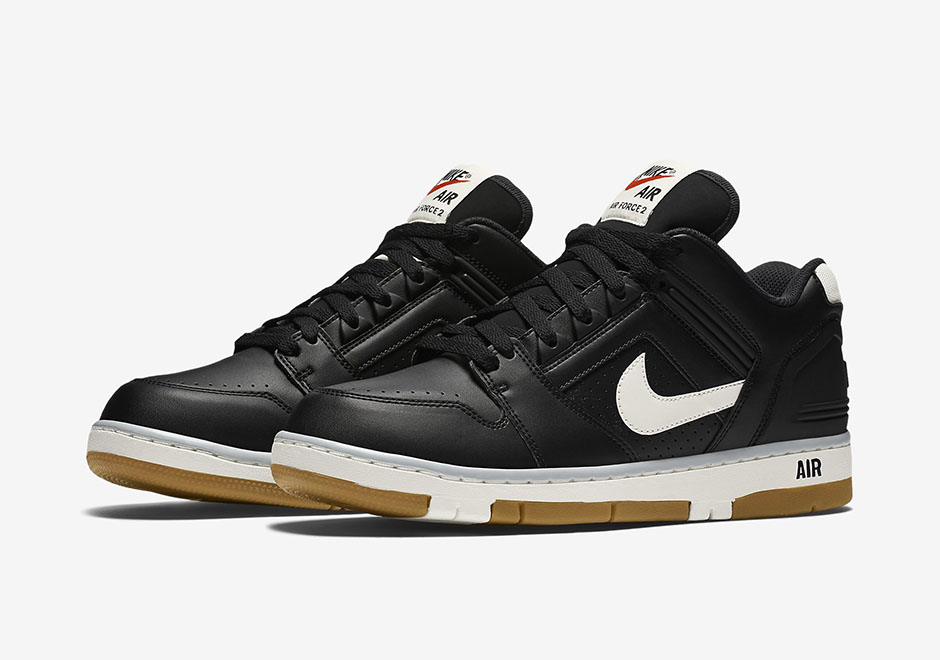 Nike Air Force Ii Low Black Gum 1