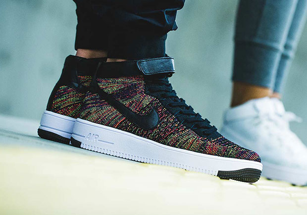 Nike Air Force 1 Flyknit Multi Color Black
