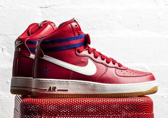 nike Atomic air force 1 high net cutter red blue 01