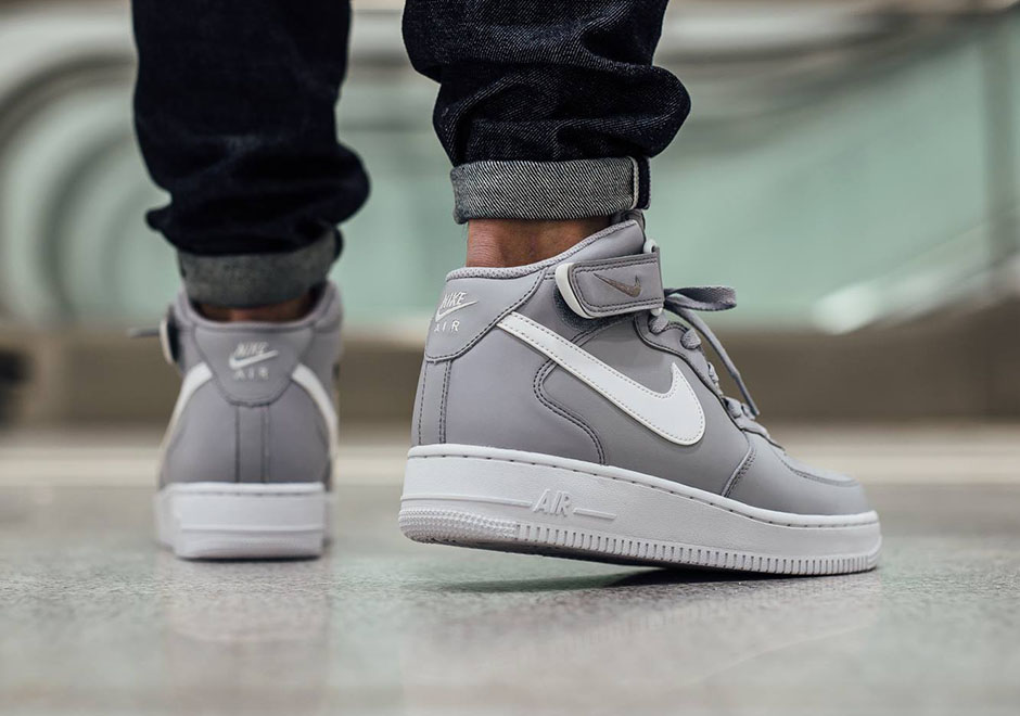 air force 1 mid wolf grey white