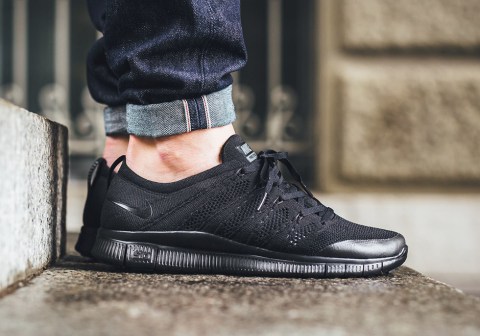 Nike Free Flyknit NSW Triple Black 599459-005 | SneakerNews.com