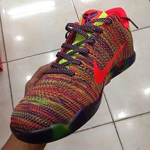 Nike Kobe 11 Multi Color Flyknit And Navy 02