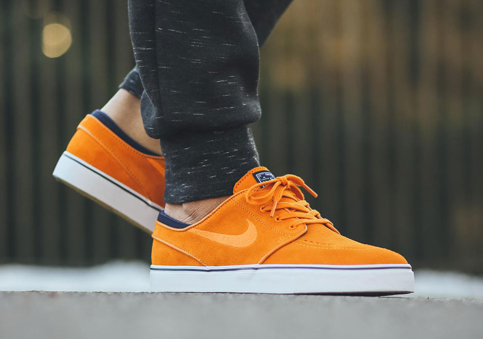 Sunset Orange Suede Hits The Nike SB Janoski - SneakerNews.com