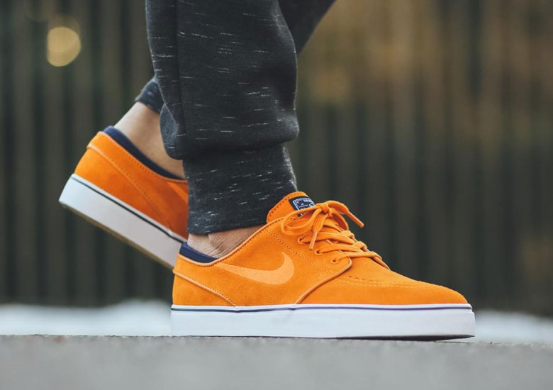 Sunset Orange Suede Hits The Nike SB Janoski - SneakerNews.com