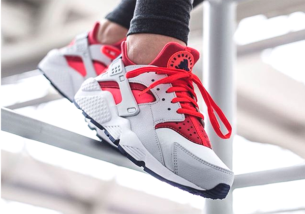 Two Tones of Bright Red Highlight This Latest Huarache