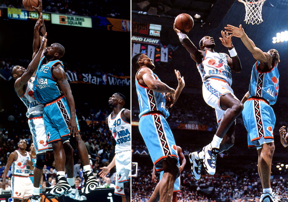 1996 All Star Shaq Reebok Shaqnosis Clyde Drexler Avant Guard