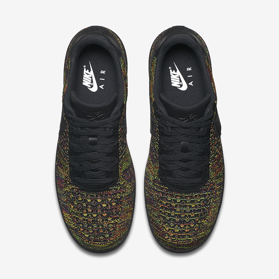 Nike Flyknit Air Force 1 Low Multicolor 817419 001 3