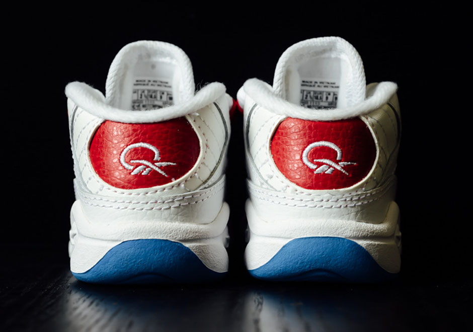 Reebok Question Baby Size White Red Og 6