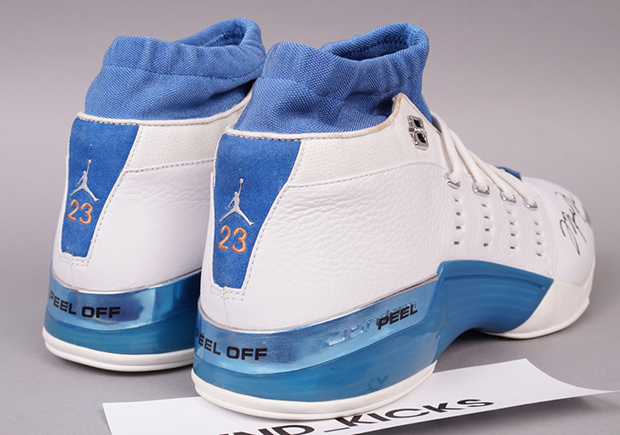 Jordan 17 outlet white and blue