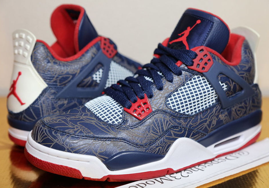 blue laser jordan 4