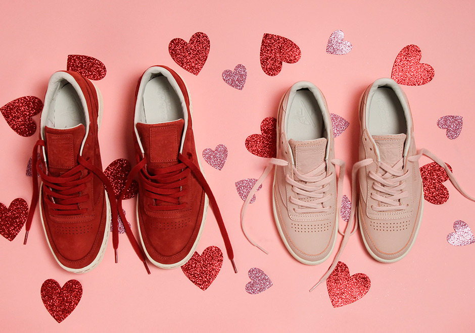 High Point Designs A Perfect Pair Of Reebok Club Cs For Valentine's Day