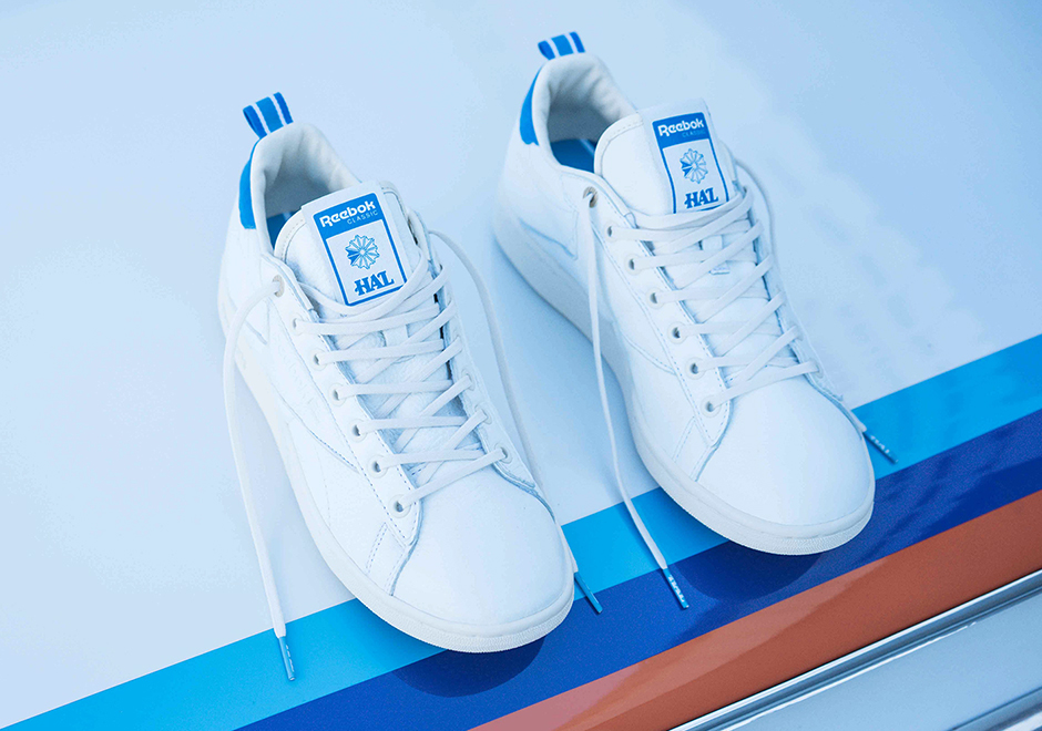 reebok npc court blue sneakers